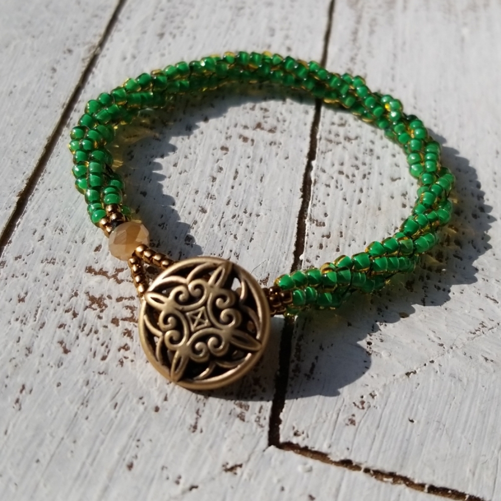 Needlepoint bracelet